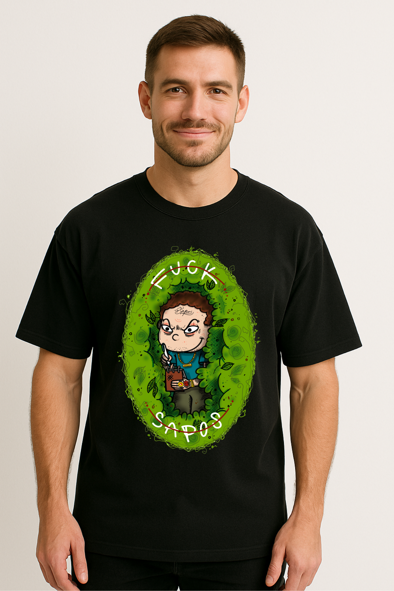 Fuck Sapos Camiseta Oversize